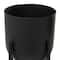 CosmoLiving by Cosmopolitan Black Metal Planter with Removable Stand Set, 22" & 20"